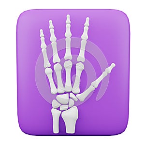 X-ray 3D rendering isometric icon.