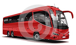 high decker 3d red bus luxury vip first class travel vacation tourism tour public photo