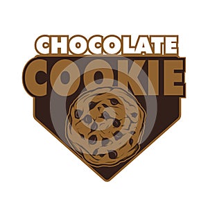 chocolate cookie logo design template