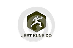 jeet kune do sport vector line icon.