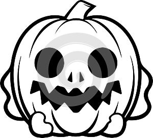 Spooktacular Spellcaster: Trendy Halloween Corrector Vector photo