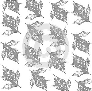 Leaves hand made pint pattern