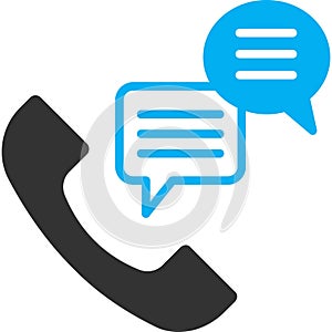 call vector icon in glyph style