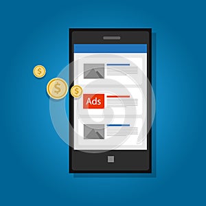 Mobile ads advertising phone click digital