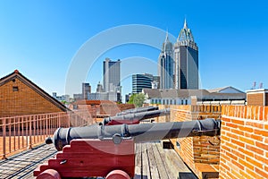 Mobile, Alabama Fort and Skyline photo
