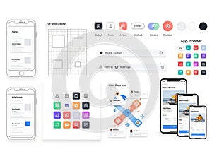 Mobile app design and development elements