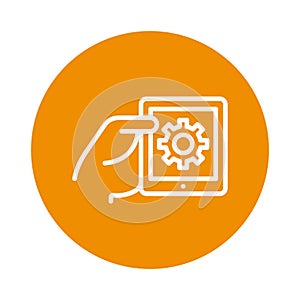 Mobile app development Isolated Vector icon which can easily modify or edit