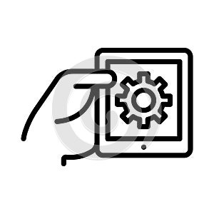 Mobile app development Isolated Vector icon which can easily modify or edit