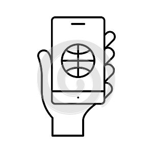 Mobile app development Isolated Vector icon which can easily modify or edit