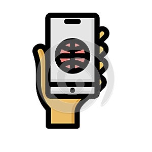 Mobile app development Isolated Vector icon which can easily modify or edit