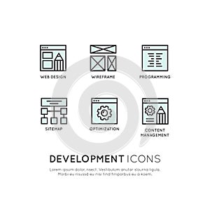 Mobile and App Development tools and processes, Design and Seo, Wireframing