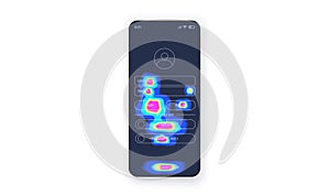 Mobile app heatmap