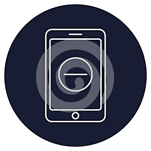Mobile App Remove Isolated Vector icon which can easily modify or edit