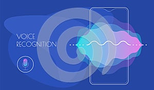 Mobile App UI Personal Voice Assistant Concept