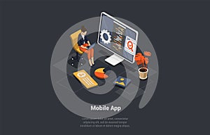 Mobile Application Development, Data Optimization And Web Services. Analysis Trends And Software Development Coding