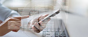 Mobile Application Development and Software Programming Visualization on Smartphone