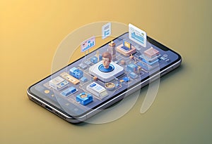 Mobile Application Displaying Business Graphs and Coding Process for Software Development