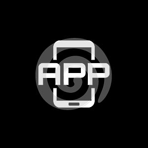 Mobile Application Icon. Flat Design.