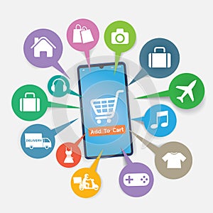 Mobile application for shopping, Online supermaket