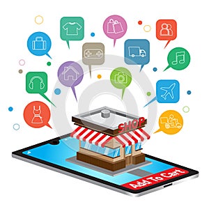 Mobile application for shopping, Online supermaket