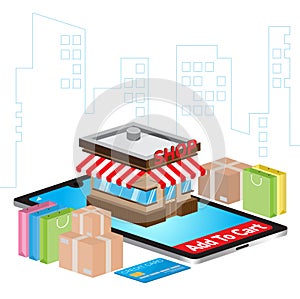 Mobile application for shopping, Online supermaket