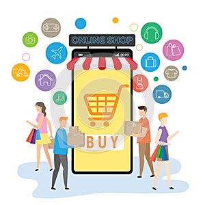 Mobile application for shopping, Online supermaket