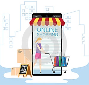 Mobile application for shopping, Online supermaket