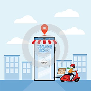 Mobile application for shopping, Online supermaket