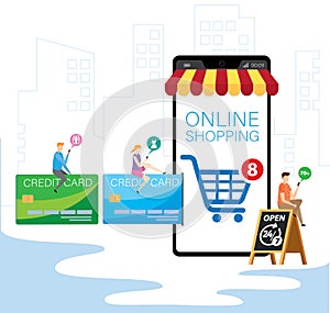 Mobile application for shopping, Online supermaket photo