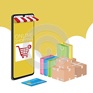 Mobile application for shopping, Online supermaket