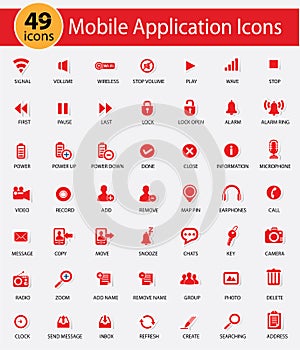 Mobile Application And Website icons