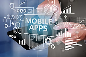Mobile Apps in Business Concept