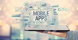 Mobile apps with tablet computer