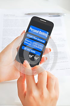 Mobile banking app