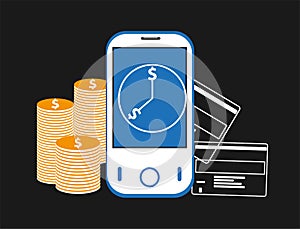 Mobile banking background