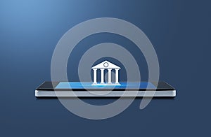 Mobile banking concept