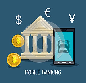 Mobile banking design photo