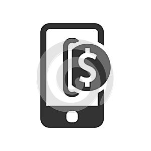 Mobilní bankovnictví ikona 