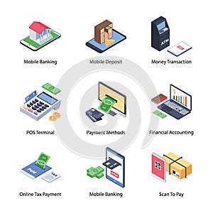 Mobile Banking Icons pack