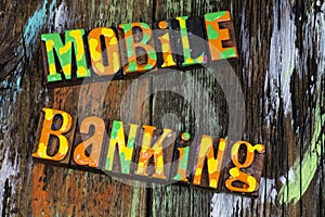 Mobile banking smartphone internet busininess finance communication