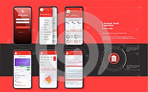 Mobile banking. Template for mobile app