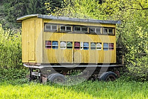 Mobile bee hive located in Low Tatras, Slovakia