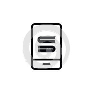 mobile, book, education, training icon. Simple glyph, flat vector of Online traning icons for UI and UX, website or mobile