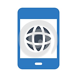 Mobile browser  glyph color icon