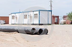 The mobile building, is located on the industrial platform, the
