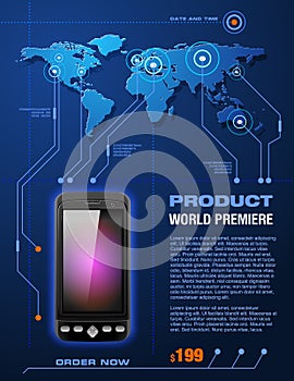Mobile Cell Smart Phone Telecom Provider Flyer