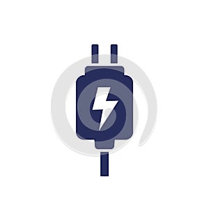 Mobile charger icon, vector sign