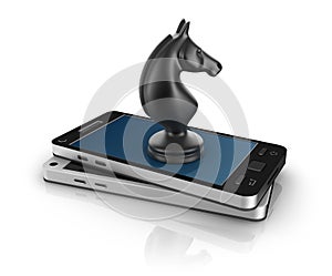 Mobile chess game photo