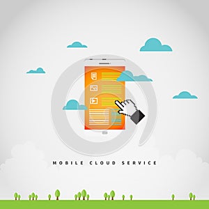 Mobile Web-Based Cloud Service Concept