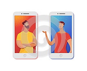 Mobile communication vector illustration